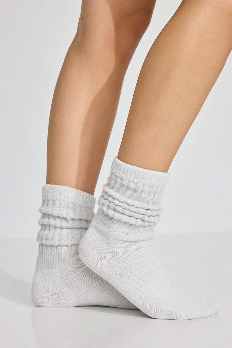 Scrunch Cloud Sock Gray - Image 3