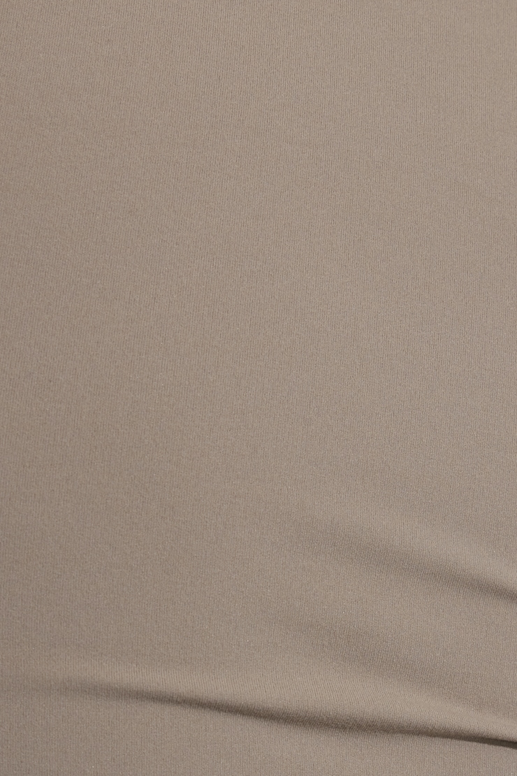 Sleek Crewneck T-Shirt Beige - Image 4