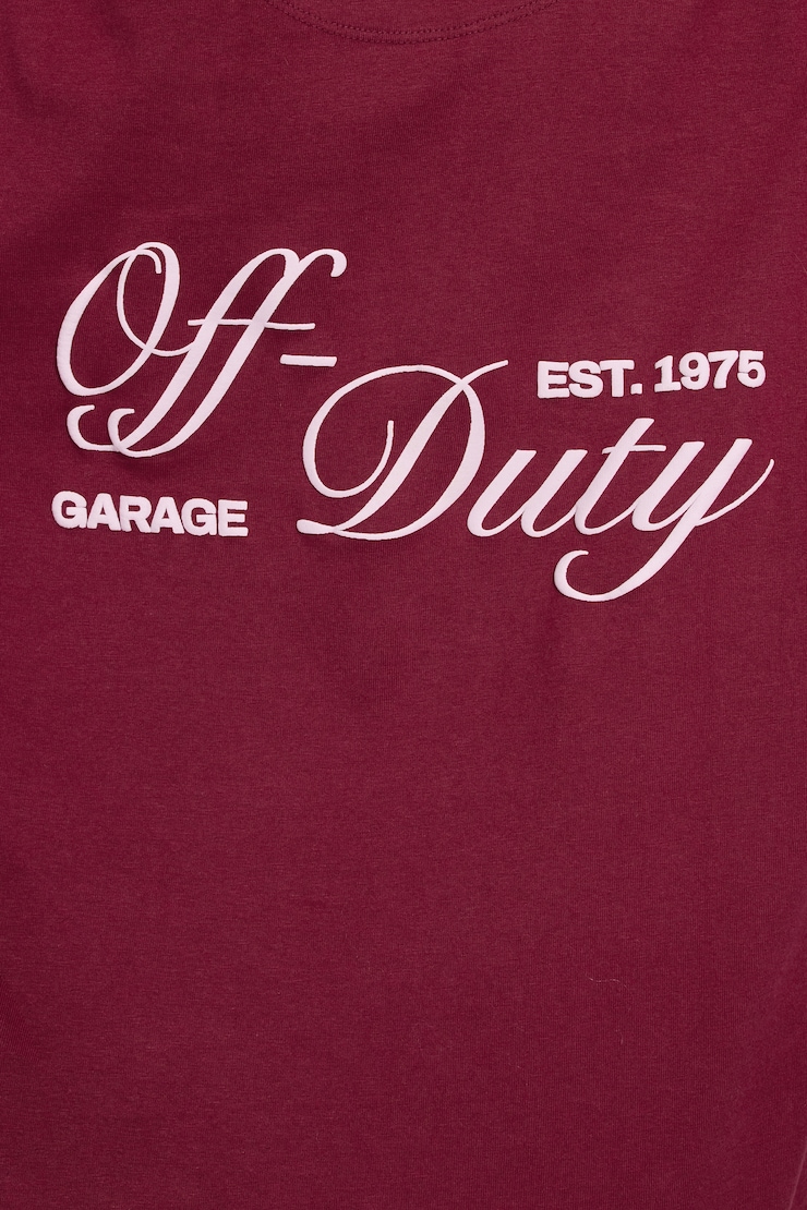 Oversized Boyfriend Tee Red - Image 4