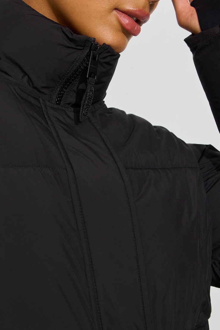 Maxi Puff Coat Black - Image 3