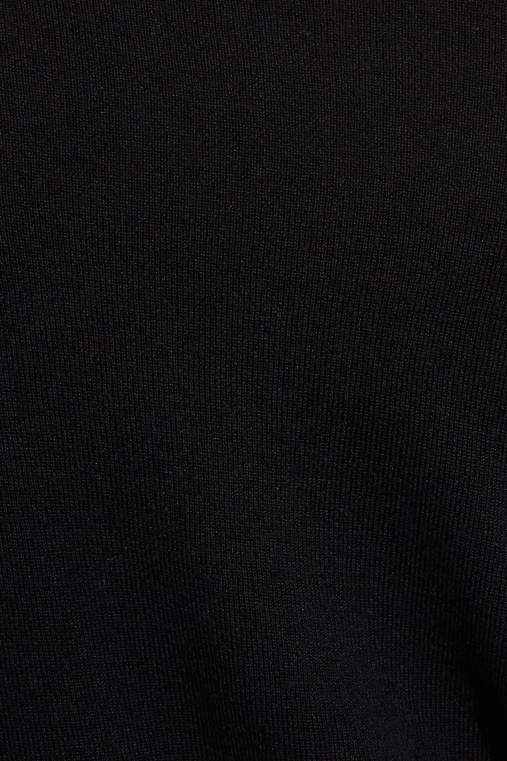 Rae Asymmetric Fine Sweater Black - Image 5