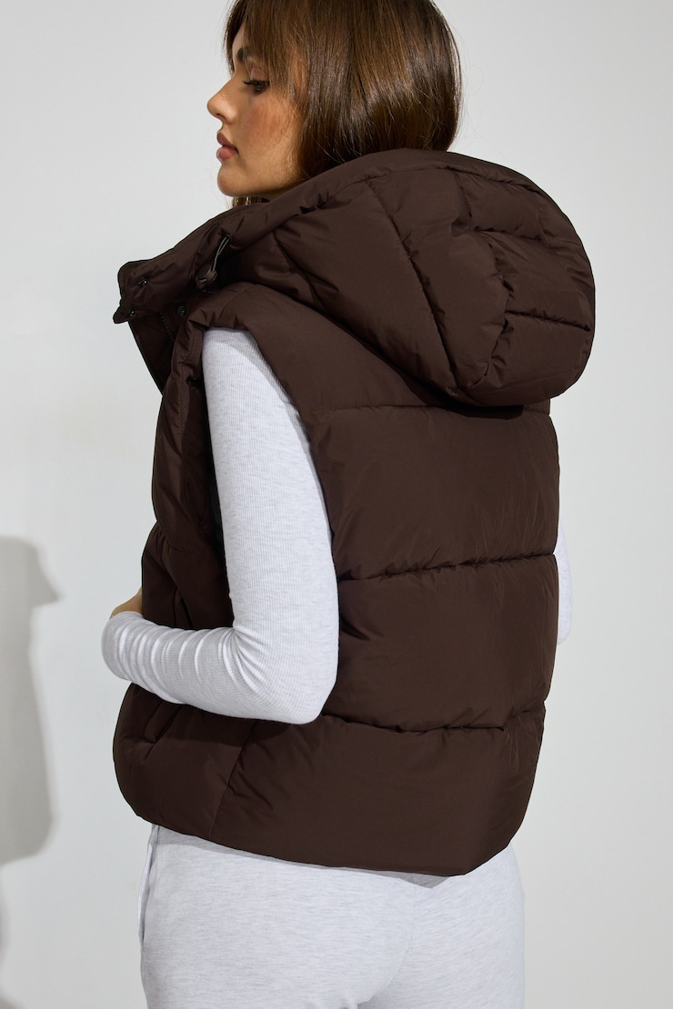 Perfect Puff Vest Brown - Image 5