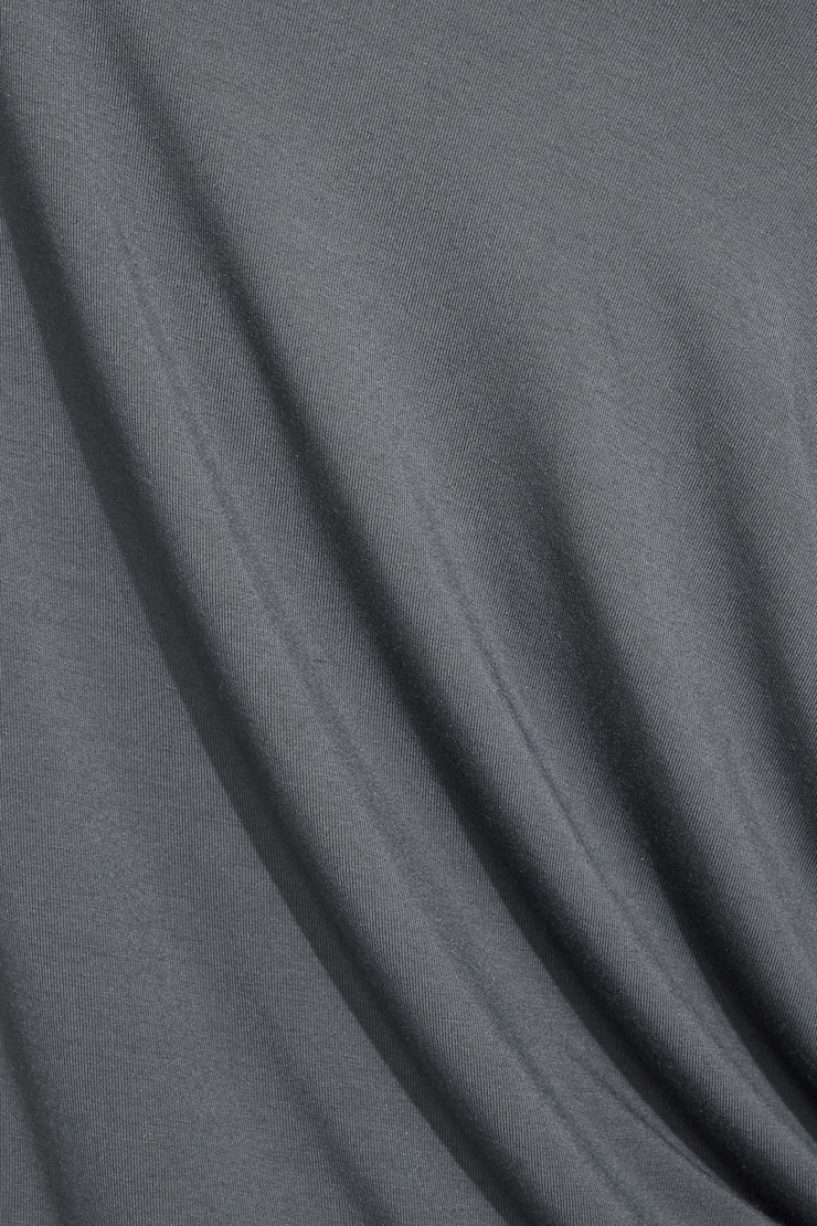 Long Sleeve Banded Bottom Dress Gray - Image 4