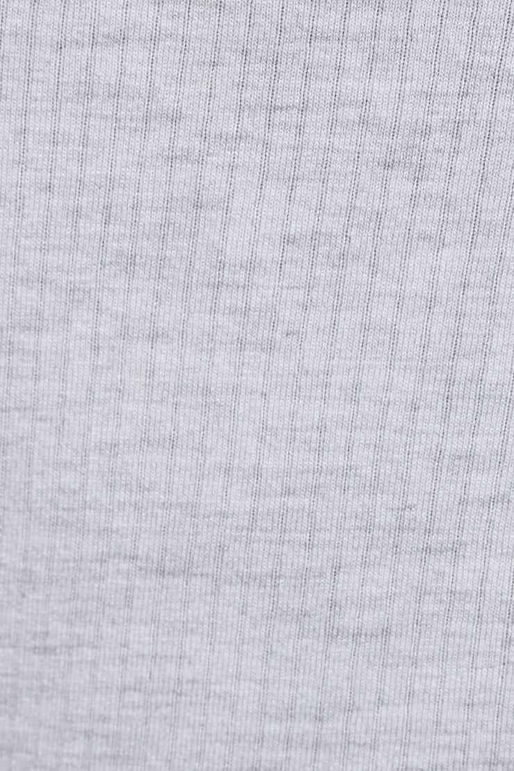 Sheer Rib Lace Trim Cami Top Gray - Image 4