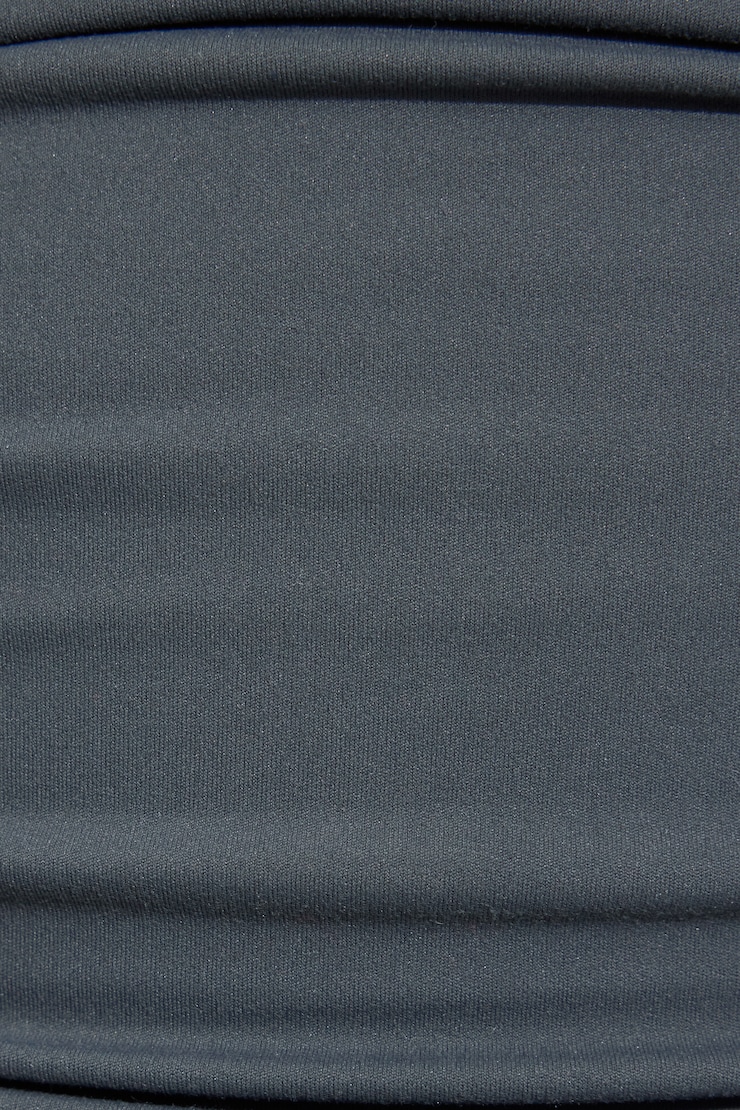Ruched Sleek Tube Top Gray - Image 4