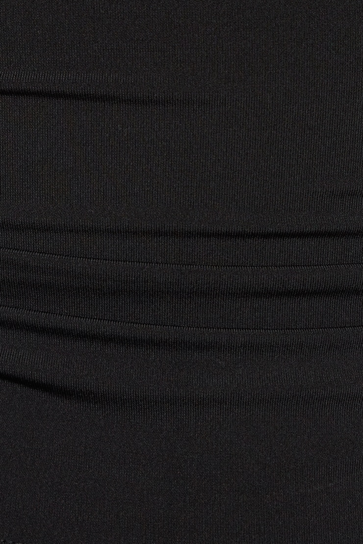 High Cowl Banded Bubble Top Black - Image 4