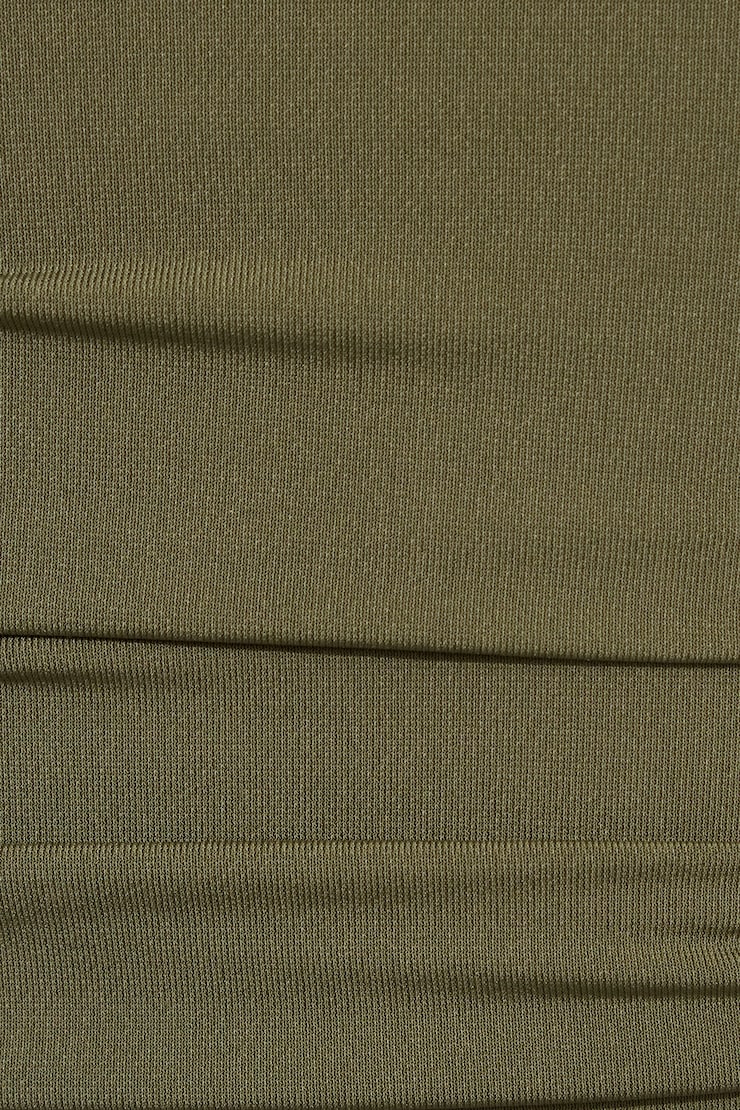 High Cowl Banded Bubble Top Green - Image 4