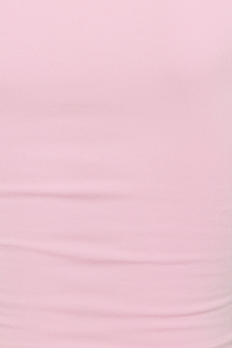 Smooth Open Neck Tee Pink - Image 5